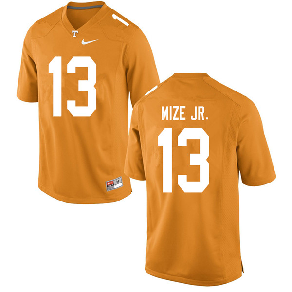 Men #13 Richard Mize Jr. Tennessee Volunteers College Football Jerseys Sale-Orange